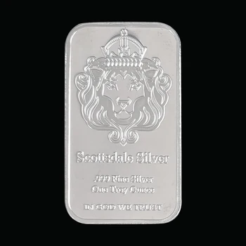 Scottsdale Sidabro 999 Bauda Sidabro Vieną Trojos Unciją 1 Barai Tauriųjų Metalų Dievu Mes Tikime, Monetos Su Vitrinos