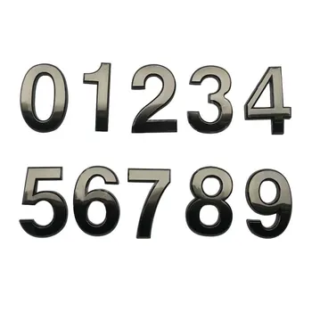 7cm Galvanizavimo Šepečiu Namo Numerio Ženklai Nikeliuotas Ženklai Viešbučio Arbatos Kambarių Skaičius 0-9 Skaitmeninių Ženklų