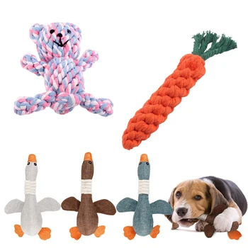 Pet Interaktyvūs Žaislai Mielas Lokys Lėlės Šunys Kramtomoji Morkos Kačių Žaislai, Dideli Žąsų Lėlės Mesti Kamuoliukus Gauti Naminių Gyvūnėlių Šuniuką Prekes