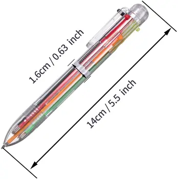 Rašiklis 6 1 ištraukiama šratinukas 6 spalvos šratinukas įvairiaspalvis rašiklis, biuro ir mokyklos reikmenų, Dovanos studentams ir vaikams