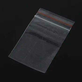 100vnt 4x6cm Zip Papuošalai Tabletes Reclosable Uždaroma Dėklas Aišku, Plastikiniai Maišeliai