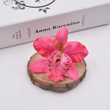 10vnt 8cm Dirbtinės Gėlės Šilko Orchidėja Vadovai, Vestuvių Dekoravimas Šalies Netikrą Scrapbooking Gėlių Vainikas Namų Reikmenys