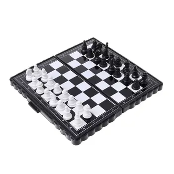 1set Mini Tarptautinės Šachmatų Lankstymo Magnetinio Plastiko šachmatų lentos stalo Žaidimas Nešiojamų Vaikas Žaislas Nešiojamų 2021 Lašas Laivybos