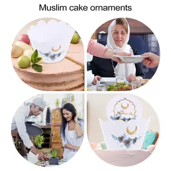 24 Vnt Eid Šalies Pyragas Papuošalai Žavinga Cupcake Rėžtuvės Juokinga Nuotrauka Rekvizitai