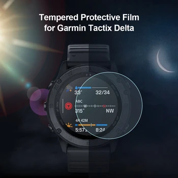 2vnt Smartwatch Grūdintas Stiklas, Apsauginė Plėvelė Padengti Screen Protector, Rankovės Atveju Reikmenys Garmin Tactix Delta GPS Žiūrėti