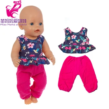 40cm kūdikių lėlės drabužiai nustatyti, 17 colių mergina lėlės drabužiai baby girl dovana žaislas nešioja