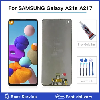 Aukštos kokybės Samsung Galaxy A21s A217 LCD Ekranas Jutiklinis Ekranas skaitmeninis keitiklis Surinkimo Samsung SM-A217 A217F A217DS lcd 6.5