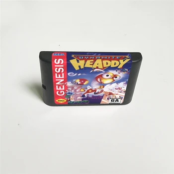 Dinamito Headdy - Dangtelis Su JAV Mažmeninės Langelyje 16 Bitų MD Žaidimo Kortelės Sega Megadrive Genesis Vaizdo Žaidimų Konsolės