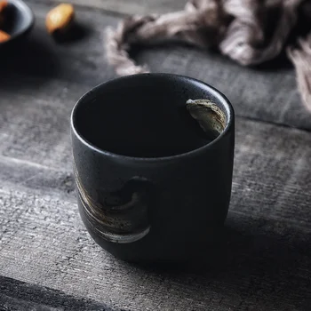 Japoniško stiliaus arbatos puodelis vandens, puodelis keraminių ranka-dažytos Kung Fu arbatos puodelio Japonų virtuvė, retro indai, taurės restoranas vieną puodelį