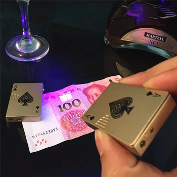 Karšto Naujas Kūrybos Nešiojamų Pokerio Jet Žibintuvėlis, Žiebtuvėlis, Cigarečių Priedai Butano Vėjo Metalinis Žiebtuvėlis Metalo Juokingi Žaislai Vyrams