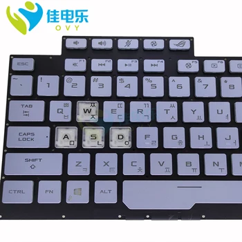 KR korėjos foninio apšvietimo klaviatūra ASUS ROG Strix G531GT G512L GL531GT GV juoda klaviatūros šviesiai mėlyna RGB nešiojamieji kompiuteriai KB 0KNR 461DKO00