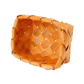 Kūrybos Rankų Mezgimo Stačiakampio formos Vaisių Krepšelis Duonos Krepšelio Medienos Krepšelį Iškylą Saugojimo Krepšys Krepšelis 19x14x9cm