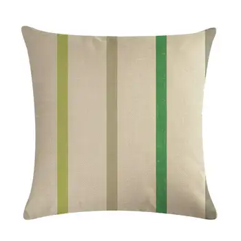 Naujų spalvų juostele pagalvėlė padengti neteisėtos sujungimas pagalvę padengti lino kėdė, lova, pagalvė padengti namų apdailos 45x45cm