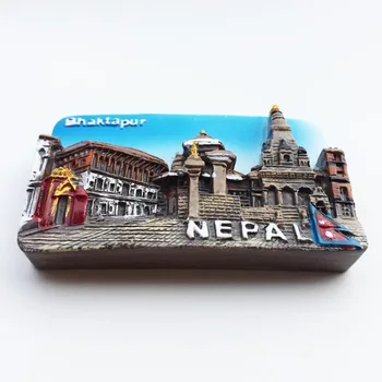 Nepalas kūrybinių kelionių atminimo dervos dažytos, meno ir amatų, šaldytuvas magnetas pasta surinkimo apdailos dovana