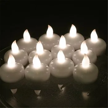 Pakuotėje 24 Cool White Vandens Žvakė su baterijomis, Plūduriuojantis Flameless Žvakės Spalva Keičiasi Įvairių Spalvų Led Vandeniui Žvakė