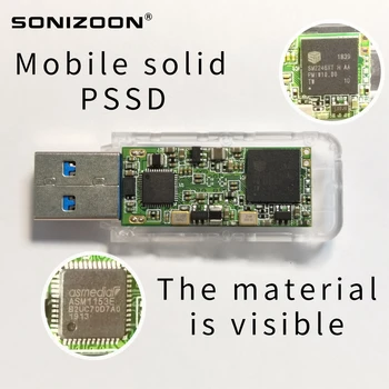 SONIZOON Išorės PSSD 64/128/256 GB Nešiojamas Kietasis Valstybės Flash Drive PC Išorinio Kietojo 