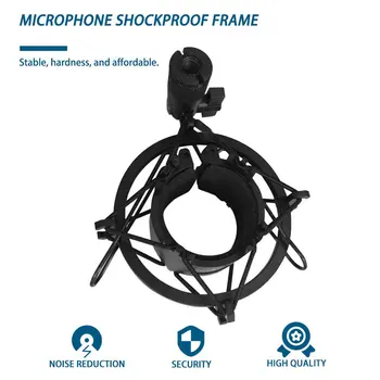 Universalus 3KG Pakenčiamas Apkrovos Mic Mikrofonas Shock Mount Įrašą Turėtojas Stovėti Radijo Studijos Garso Įrašymo Laikiklis