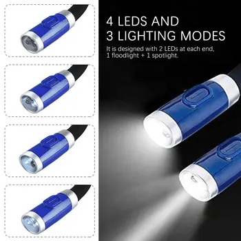 USB Lempa Aukštos Kokybės Kaklo Knygos Šviesa Įkrovimo Rankų LED Skaityti Žibintai 5V 4Led Karoliukai 3 Reguliuojamas Apšvietimas