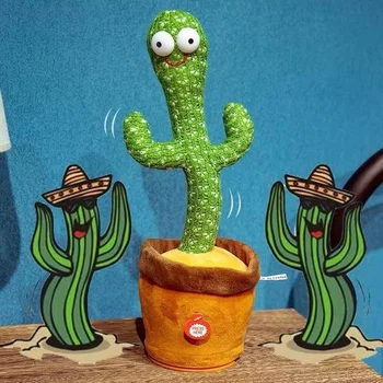 Įrašomojo Pliušinis Šokių Kaktusas Žaislas Elektroninio Svingo Šokių Žaislas Įrašymo Atkūrimo Funkcija Šokių Kaktusas Šeimos Apdailos Dovana