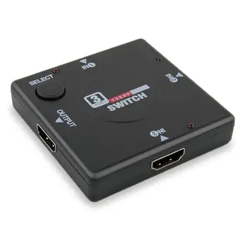 3 Įvesties Ir 1 Išvesties Mini 3 Port HDMI suderinamus Jungiklis Switcher Splitter Lauke Selektorių Hdtv 1080p Video Switcher Karšto Naujas