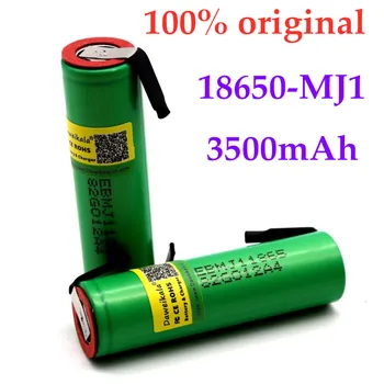 30-10VNT Originalus INR 18650 MJ1 3500 MAH 10A DESCARGA li-iony MJ1 18650 bateria C Lula de 3500 MAH baterias + PASIDARYK pats nicke