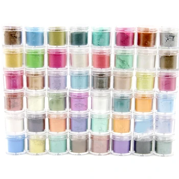 48Colors Kosmetikos Klasės Perlamutro Gamtos Žėručio Mineralinių Miltelių Epoksidinės Dervos Dažų Perlų Pigmentų 