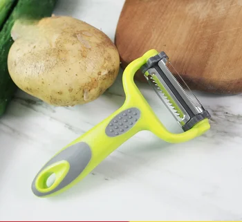 Daržovių Cutter su 3 Peiliukai 360 Laipsnių Pasukimo Daugiafunkcinis Bulvių Skustukas Vaisiams Obliumi, Virtuvė, Mini