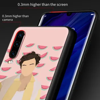 Meno harry styles Prabanga Telefoną Atveju Huawei P Smart Z 2019 P40 30 Lite P20 P10 Pro E 2020 2021 5G Juoda Korpuso Dangtelio