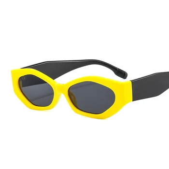 Naujas Mažos Cat Eye Akiniai nuo saulės Moterims Senovinių Kvadratinių Atspalvių Vyrams, Prekės ženklo Dizaineris Prabanga Saulės Akiniai UV400 Akiniai Oculos Gafas De Sol