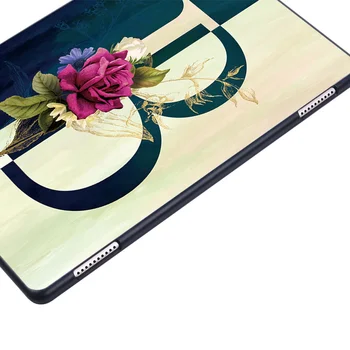 Tabletę Atveju Dėl Huawei MediaPad T5 10 10.1 Colių 26 Raidžių Serija atsparus smūgiams Tablet Padengti Atveju + Stylus