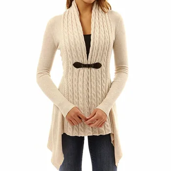 ZOGAA Moterų Trikotažas Megztiniai Rudens Žiemos Dryžuotas V-Kaklo, susagstomi megztiniai Mygtukai Negabaritinių korėjos Stiliaus Lady Vilnos Megztinis Viršūnės