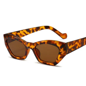 2021 Derliaus Cat ' s eye Akiniai nuo saulės Moterims/Vyrams Prabangos Prekės ženklo Dizaineris Daugiakampiai Leopard Akinius Atspalvių Moterų Oculos De Sol UV400