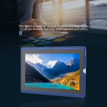 7 Colių Restauruotas Q88 Quad-core Wifi Tablet Septynių colių USB Maitinimo 512MB+4GB Patvarus, Praktiškas Planšetinis Mėlyna