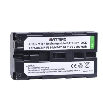 Batmax 2vnt NP-F550 NP F550 F570 Baterija+LED Ultra Greitas Įkroviklis skirtas Sony NP-F570 F530 CCD-SC55 CCD-TRV81 DCR-TRV210 MVC-FD81