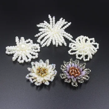 Išskirtinį 3D gėlių nagų granulių pleistras gėlių priedai 