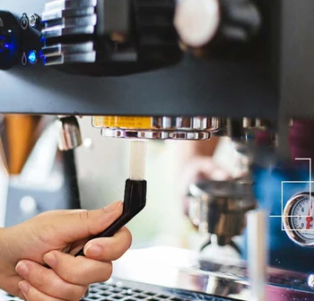 Kavos Teptuku Espresso Kavos Aparato Valymo Šepetys Mašina, Kavos Nešvarumus Valymo Šepetys Plastikinė Rankena Valymo Įrankiams Coffeeware