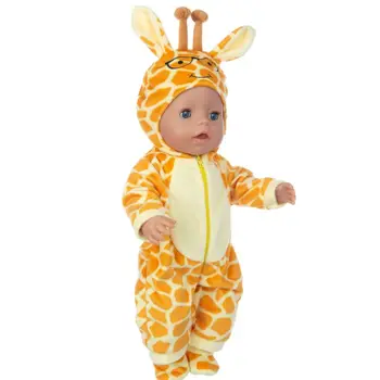Naujas Žirafa Kostiumas Lėlės Drabužiai Tinka 17 colių 43cm Lėlės Drabužiai Gimęs Kūdikis Kostiumas Kūdikio Gimtadienio Dovana Fistival