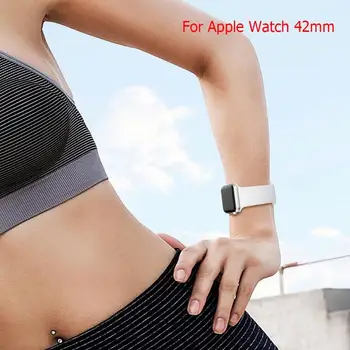 Silikono Dual Sagtis Žiūrėti Band Apyrankę ant Riešo Dirželis Apple Žiūrėti 42mm L Apyrankę, Dirželį iWatch Sporto Edition