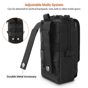 1000D Tactical Dėklas Karinės Juosmens Krepšys Lauko Vyrų EDC Įrankių Krepšys Vest Pack Rankinėje Mobiliojo Telefono dėklas Medžioklės Kompaktiškas Krepšys
