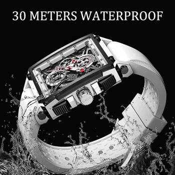 2021 Naujas Vyrų Laikrodžiai LIGE Top Brand Prabanga Vandeniui Kvarco Kvadratinių Žiūrėti Vyrams, Dienos, Sporto Tuščiaviduriai Laikrodis Vyrų Relogio Masculino