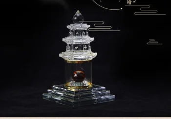 21CM aukštos klasės buda Pagoda NAMŲ efektyvių Tantros talismanas Tibeto Budizmas budos dagoba stupa bokštas kristalų pagoda statula