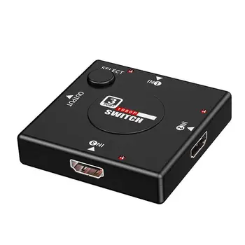 3 Įvesties Ir 1 Išvesties Mini 3 Port HDMI suderinamus Jungiklis Switcher Splitter Lauke Selektorių Hdtv 1080p Video Switcher Karšto Naujas