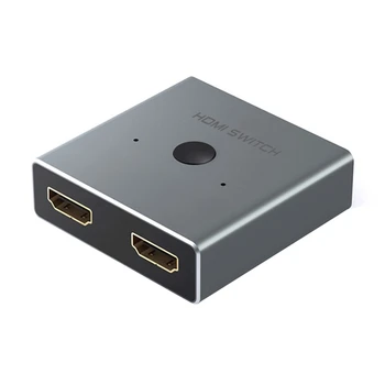4K HDMI Jungiklis 2 Uostų Bi-Directional HDMI Switcher Splitter 1-2 Iš Palaiko Ultra HD 