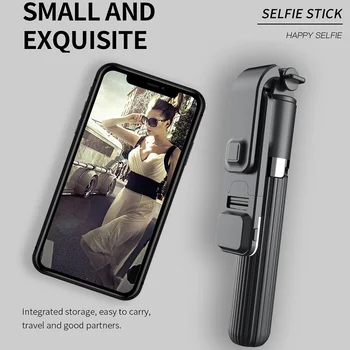 FGCLSY Aukštos kokybės Aliuminio lydinio, Bluetooth Selfie Stick Ištraukiamas trikojis Monopodzie su LED užpildyti šviesos, skirtų 