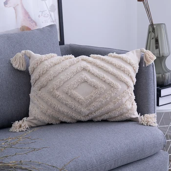 Modernių ir Paprastų Geometrinių Siūtinės pūkinės pagalvės užvalkalą, Pagalvėlė Apima, Biuro Sofa Juosmens Užvalkalas
