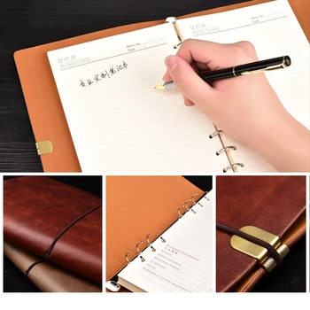 Oda Notebook Padengti Spiralinis Sąsiuvinis A5 Planuotojas Darbotvarkės 2021 Office B5 Verslo Biuro Notepad Dienoraštis 6 Žiedinių Segtuvų Darbaknygę