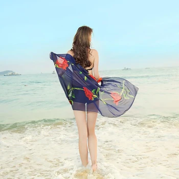 180x100cm Pareo Šalikas Moterų Paplūdimio Sarongs Paplūdimio Padengti Iki Vasaros Šifono Šalikai Geometrinių Dizaino Plius Dydis