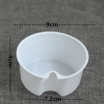 50pcs Aukštos kokybės partija pasisako vienkartiniai taurės 500ml 16oz kūrybos geriamas pienas, arbata, kava plastikiniai puodeliai su desertas plokštės