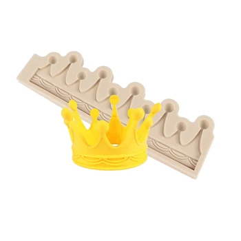 Crown Silikono Formos Sugarcraft Keksiukų Kepimo Formą Minkštas Tortas Dekoravimo Įrankiai