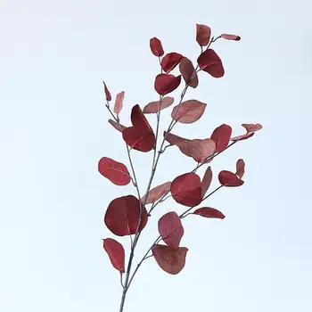 Dirbtinis Eukalipto Gėlių, Augalų Lapai Ilgai Plastikinių Polių Šilko Padirbtų Augalų Sienos Dekoratyvinis Namų Vestuvių Fotografavimo Prop